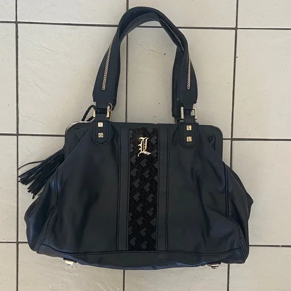 L.A.M.B. Vintage Leather Handbag- REHAB - Picture 1 of 16